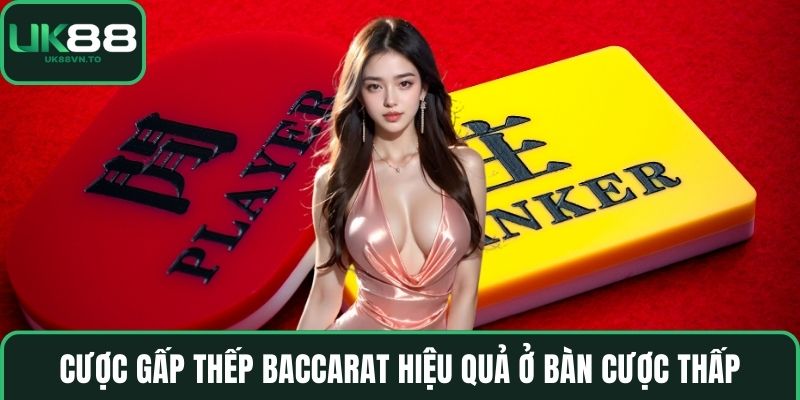 Cược gấp thếp baccarat hiệu quả ở bàn cược thấp